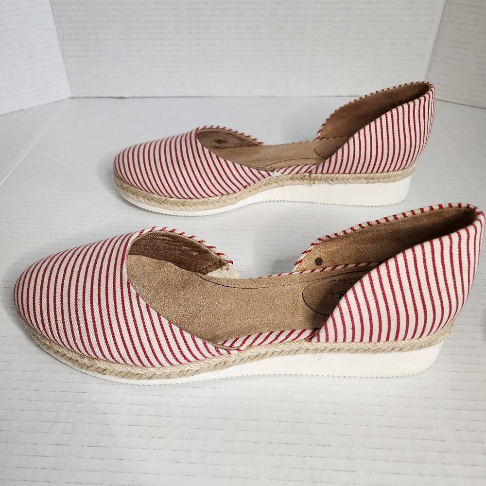 Life Stride CAIRO Espadrille Red/White stripe 10